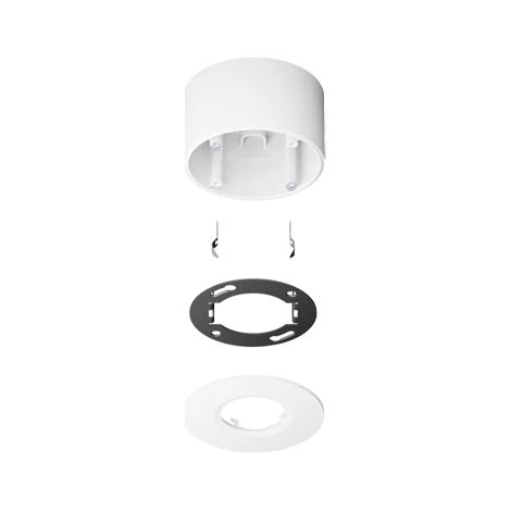 Jung Juego de superficie para detector de presencia / interruptor automático KNX, Termoplástico, blanco alpino PMM-AP-SET-WW