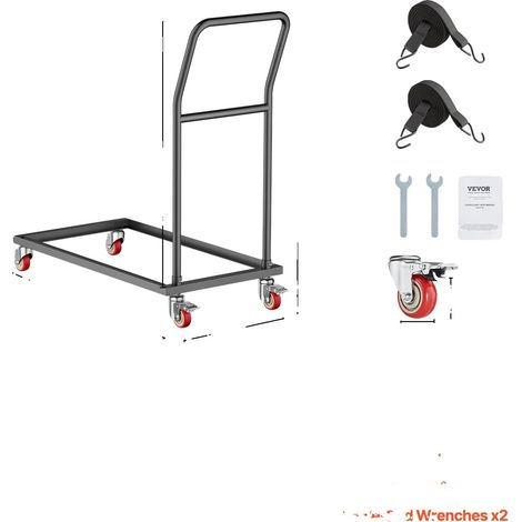 Support de chaises pliantes, design gain de place, mobilité améliorée, 300 lbs (1/2)