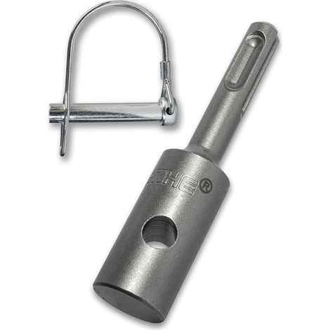 Adaptateur professionnel pour tarière adaptée à la perceuse SDS Plus Perceuse sans fil Visseuse sans fil Foreuse de pieux Avec boulon à ailettes rapide en acier à ressort de haute qualité (1/5)