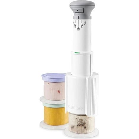 Machine a glace CUISINART - ICEFD10E - 250 W - 3 x 240 ml - Blanc