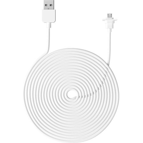 Câble de charge extérieur de 9 m (29,5 pi) compatible UNIQUEMENT avec les caméras eufyCam 2C et 2C Pro. Câble de charge résistant aux intempéries pour caméra. Gain de place assuré. (1/3)