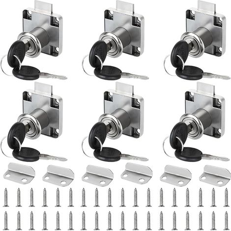 Cabinet Locks for Furniture Office Drawer Lock, Cabinet Lock with Key, Furniture Lock with Latch for Drawers and Cabinets (1/5)