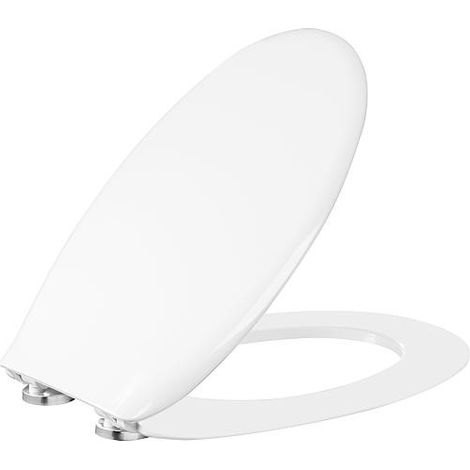 Abattant WC Jaguari blanc, softclose en duroplast, charniere en plastique/inox (1/3)