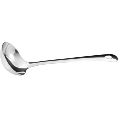 Louche à Soupe - 1 Pièce - Acier Inoxydable - Trou de Suspension - Cuisine Quotidienne - 28 cm