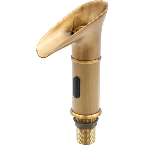 Robinet automatique à capteur infrarouge – Robinet de lavabo sans contact – Hygiène et économie d'eau – Pour salle de bain et cuisine – G1/2" (1/5)