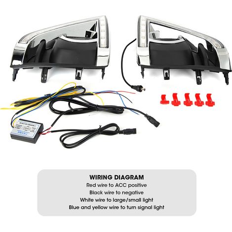 Zweifarbige LED-Tagfahrlichter speziell für Toyota Yaris 13-15, ein Paar (je 12 V) (1/5)