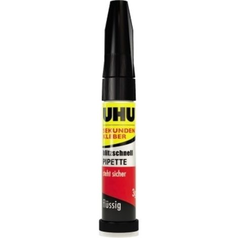 UHU Sekundenkleber blitzschnell Pipette Control flüssig 3 g Sekundenkleber (1/5)