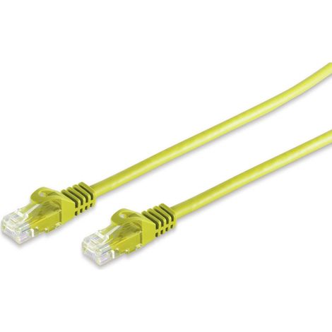 S-IMPULS Câble RJ45 CAT 7 U/UTP, jaune, 2 m