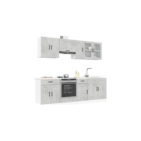 Ensemble d'armoires de cuisine 8 pcs Kalmar bois d'ingénierie (1/5)
