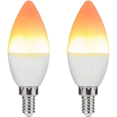 2 Stück Flammenbirne, LED-Flammenflackereffekt, Outdoor-Feuerbirnen, umgedrehte Glühbirne, Vintage-Dekorationslampe für Festival, Hotel, Bars, Heimdekoration, Nachtlicht, E14 (1/5)