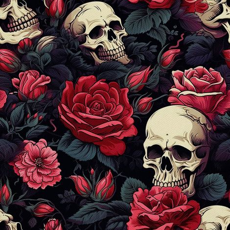 Tela Oxford decorativa para exteriores - Motivo de calavera I DX4106 (1/5)