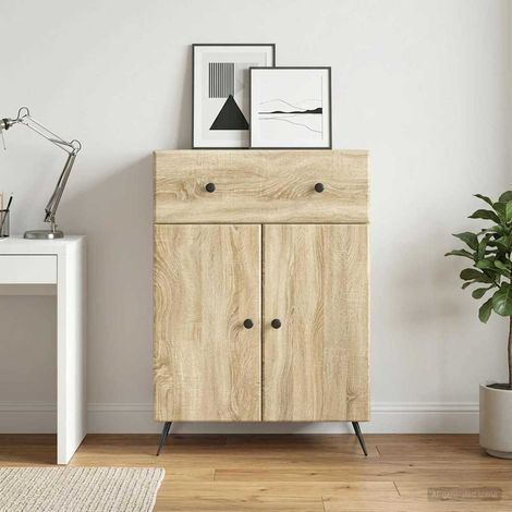 Aparador Roble Sonoma 66 x 34,5 x 90 cm Madera de Ingeniería (1/4)