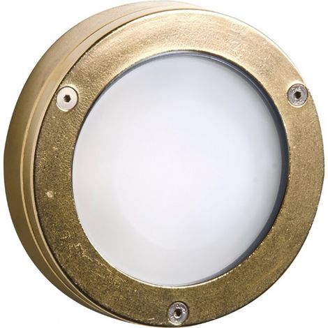 Applique esterno rustico lampadari bartalini sol 1 ov 831 ao gx53 led ottone lampada parete soffitto (1/5)