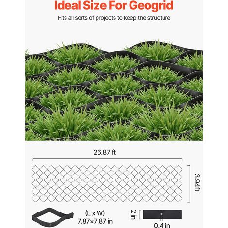 Stabilisateur de Gravier - 8 - 2x1 - 2 m Grille de Stabilisation (1/5)