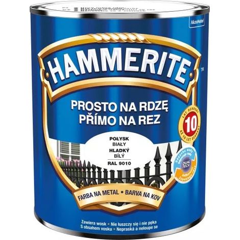 HAMMERITE EMAIL GLÄNZEND WEISS 0,7L - 5EMHA.PBI0.7
