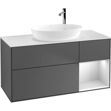 Villeroy & Boch F951MTGK Meuble sous-lavabo Finion F95 (1/2)