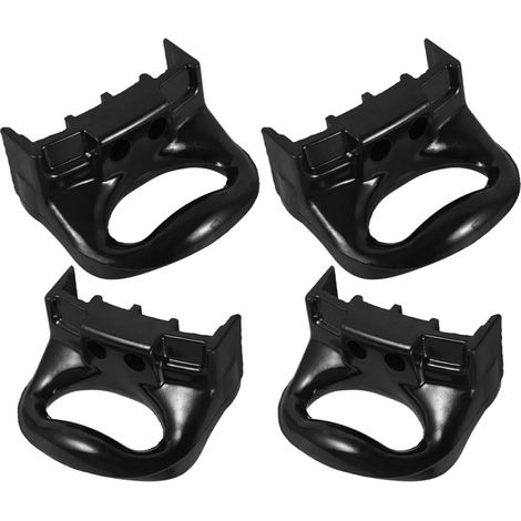 Poignées de Rechange Latérales pour Casseroles et Autocuiseurs Lot de 4 en Plastique Solide Noir Compatibles 1 ou 2 Trous Accessoires Amovibles pour Ustensiles Cuisine et (1/5)