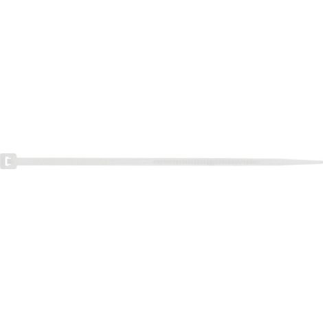 Colliers de serrage nylon blanc Polyamide 6.6 2.5X200-1 pièce