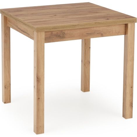 Mesa Houston 224, Craft roble, 76x80x80cm, Alargamiento, Aglomerado laminado, MDF