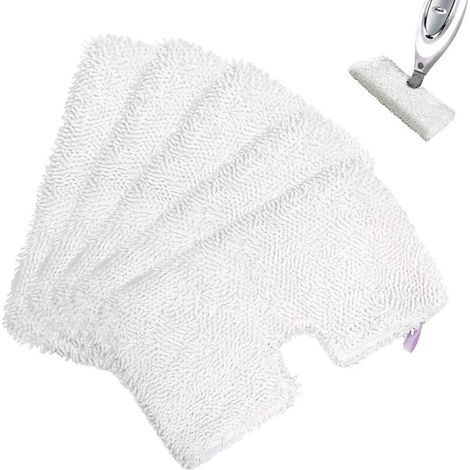 Lot de 5 tampons de vadrouille pour Shark S3501 S3550 S3601 S3601D S3801 S3801CO S3901 S2901 S2902 S4601 S4701 SE450, vadrouille à vapeur en microfibre, réutilisable (1/2)