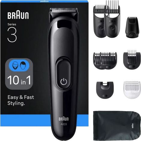 Braun S3 ALL IN AIO3560 - Cortapelos No Recargable