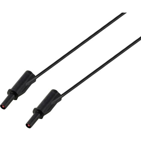 VOLTCRAFT MSB-532 Messleitung 4mm 1 m schwarz 2,5mm² CAT IV 600V 32 A Y883093 (1/2)