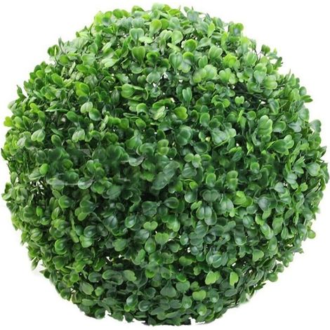 Plante Verte Artificielle en Plastique, Boule Décoration Maison Extérieure Décoration de Fête de Mariage Plantes Boule d'herbe pour Fête Jungle Plage Décorations de Thème (2) (1/5)