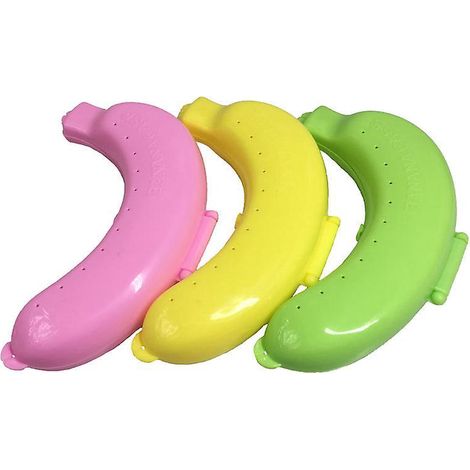 3 Pcs Bote De Banane Protecteur Bote De Banane Plastique Bote Conservation Pour Banane Bote Fruits Protection Cas Botes Banane Pour Porte-banane E (1/5)
