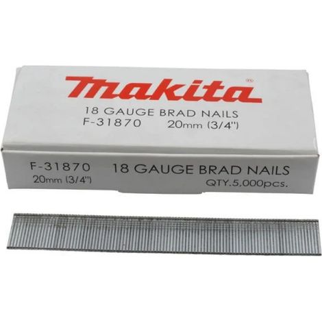 Makita Groppini tipo 18GA confezione da 5.000 Pz. - 40 mm