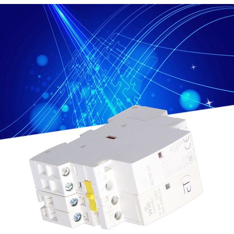 WLAN-Steuerschütz, 2 Schließer, für den Heimgebrauch, Niederspannungsschütz für die Fernsteuerung von Hausautomationssystemen, AC 230 V, 20 A (1/5)