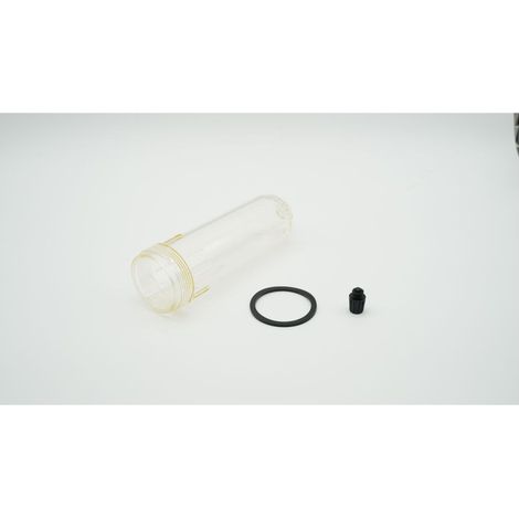 BWT Klarsichtzylinder für Filter, transparent, mit Dichtungs- und Ablassschraube, 1-904848