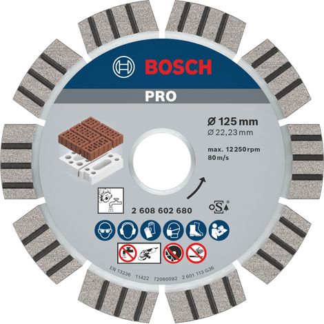 Bosch - Diamanttrennscheibe 125x22,23 mm 2608602680 (1/5)
