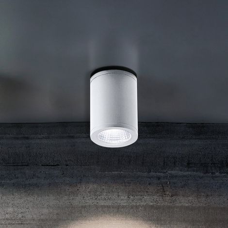 Sole Lampada da soffitto a LED 6W 3000K IP54 in alluminio bianco, design moderno ed elegante per illuminazione versatile da interni ed esterni