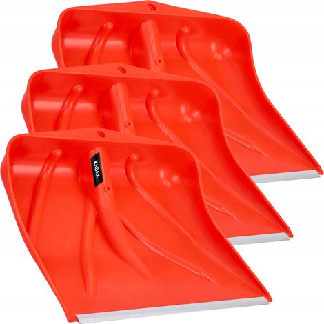 KADAX Orangefarbene Schneeschaufel, Schneeschaufel ohne Stiel, Schneeschieber, Schneeräumer mit Aluk (1/5)