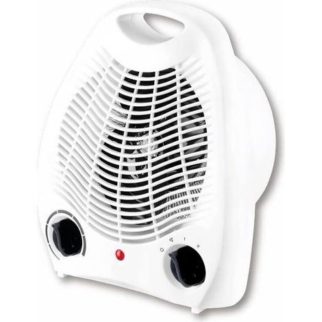 Radiateur soufflant électrique ,Réchaud électrique,1000W / 2000W , Thermo Convecteur à Air Chaud 2 Pouvoirs Bouton Intuitif, Silencieux, Portable