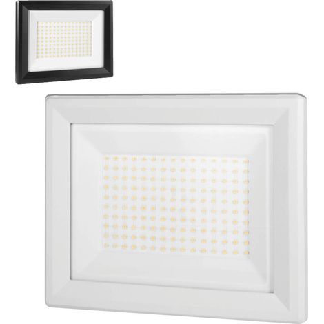 Projecteur LED Blanc 100W, 11000 lumens, IP65, 4000K Blanc-neutre, connecteur rapide, fixation orientable 3D - Tibelec