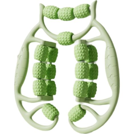 Appareil de massage pour jambes vert, multi-roues texturées, soulage les douleurs musculaires et réduit la cellulite (1/5)