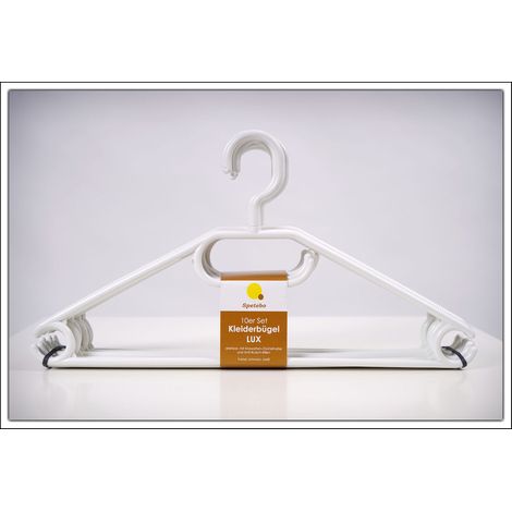 Porte-manteaux en plastique BLANC - 100 pièces