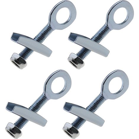 4 Stück Achsspanner Kettenrad 10 mm verstellbar mit Schrauben für Elektrofahrräder