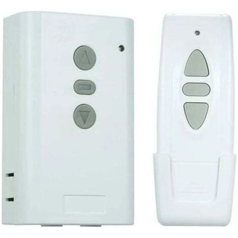 Interrupteur de télécommande sans fil, récepteur AC 220V 433MHz, contrôleur d'apprentissage, émetteur RF bidirectionnel à 3 touches, télécommande pour la commande de rideaux. (1/4)
