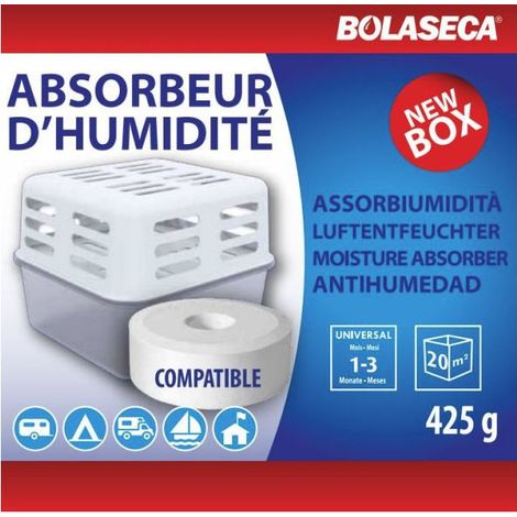 BOLASECA SCATOLA ASSORBI UMIDITÀ CIOTTOLO RICARICABILE 425G 1160283