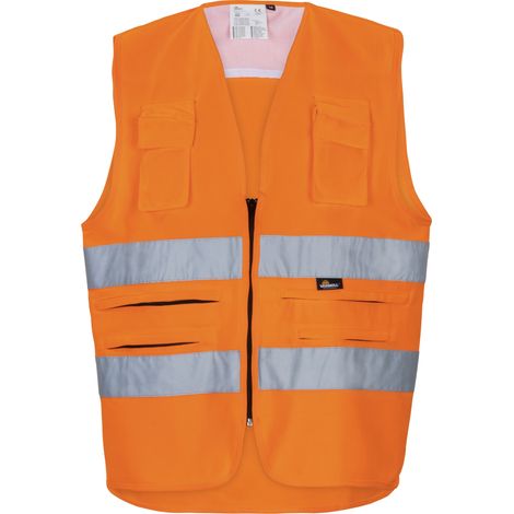 Triuso Vizwell Multifunktions-Warnschutzweste VWE01SO Gr. XL leuchtorange (1/3)