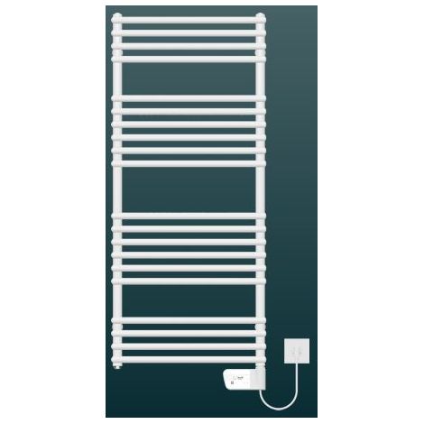 Della Eco eLine E-Badheizkörper 400 W H=1100 L=500 m. Regelung 230V IP X4 weiß