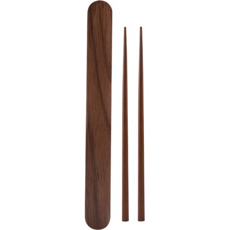 Étui de rangement portable pour baguettes réutilisables en bois écologique (1/5)