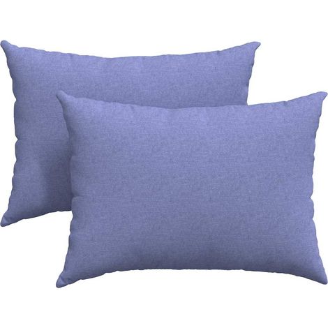 Cojines de sofá 2 pcs Azul jeans 70 x 50 cm tela vidaXL