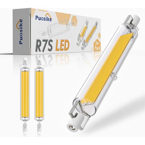 R7S LED - 118 mm - 20 W - 1200 lm - 3200 K - Dimmable - AC 220-240 V - Pour Remplacement Ampoule Halogène J7S - 2 Pièces (1/5)