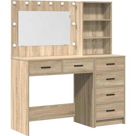 Maison Exclusive - Schminktisch mit Regal Braun 78,5 x 41 x 135 c
