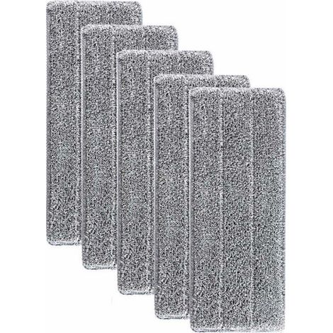 Super Absorbant Recharges de Tête de Vadrouille - Tampon de Nettoyage de Tête de Balai de Ménage Lavable en Microfibre (5pcs) (1/4)