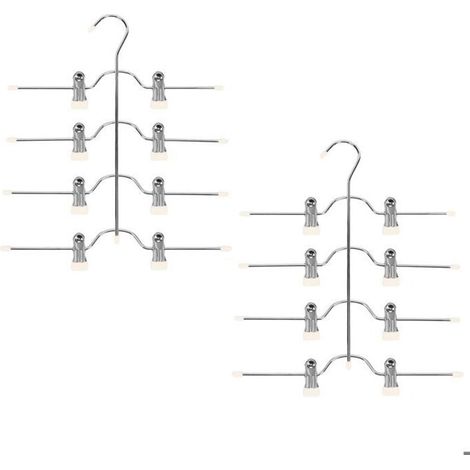 Bardusch - Cintre pantalons peu encombrant cintre jupes multiples avec pinces pour pantalons et jupes Label