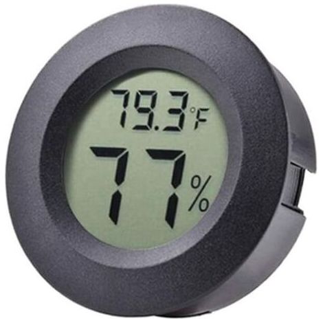Mini thermomètre hygromètre Fahrenheit ou Celsius, écran LCD numérique pour intérieur, hygromètre rond pour humidificateur, serre, bébé, incubateur (1/4)